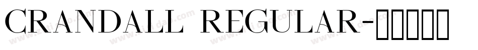 Crandall Regular字体转换